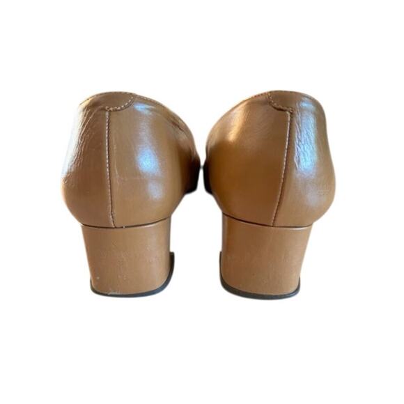 Y2K Rangoni Firenze Tan Leather Cap-Toe Pumps – 8.5B - Picture 4 of 13